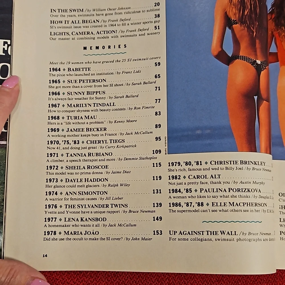 Sports Illustrated Swimsuits 1989 25th Anniversary Kathy Ireland Christy Paulina - Picture 11 of 15